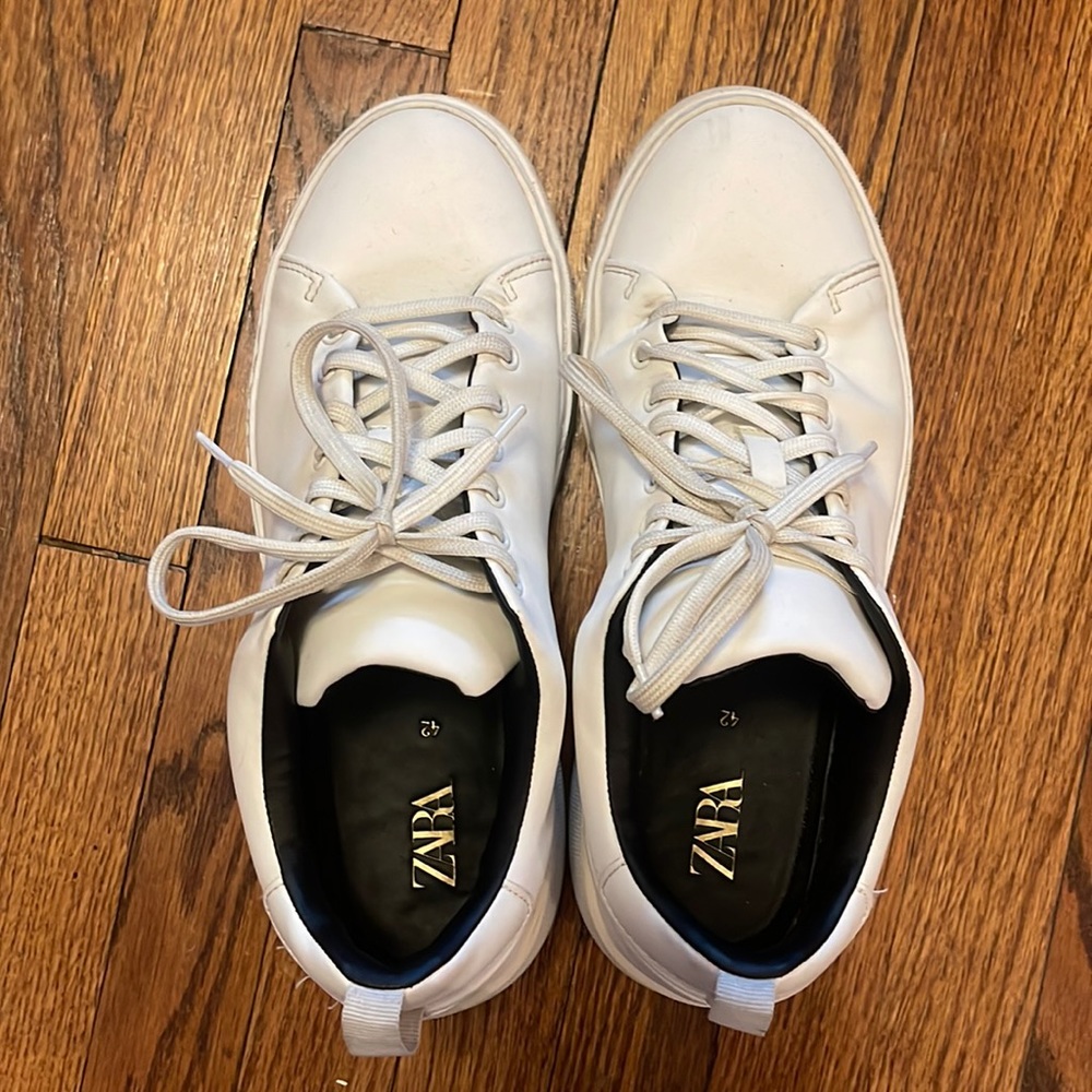 Zara man white sneakers
